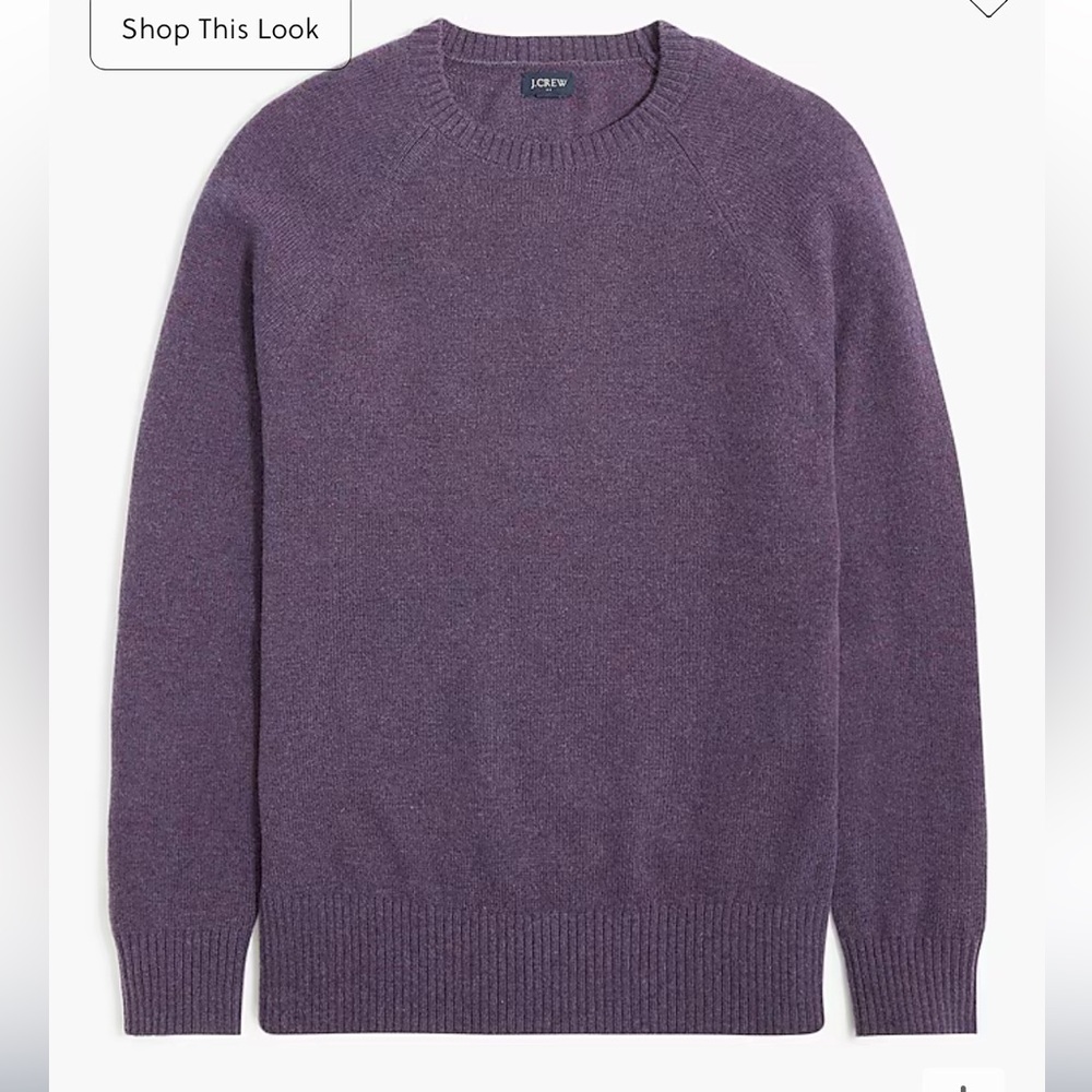 NWT J Crew Factory Men’s XL Supersoft Lambswool-blend Crewneck Sweater
